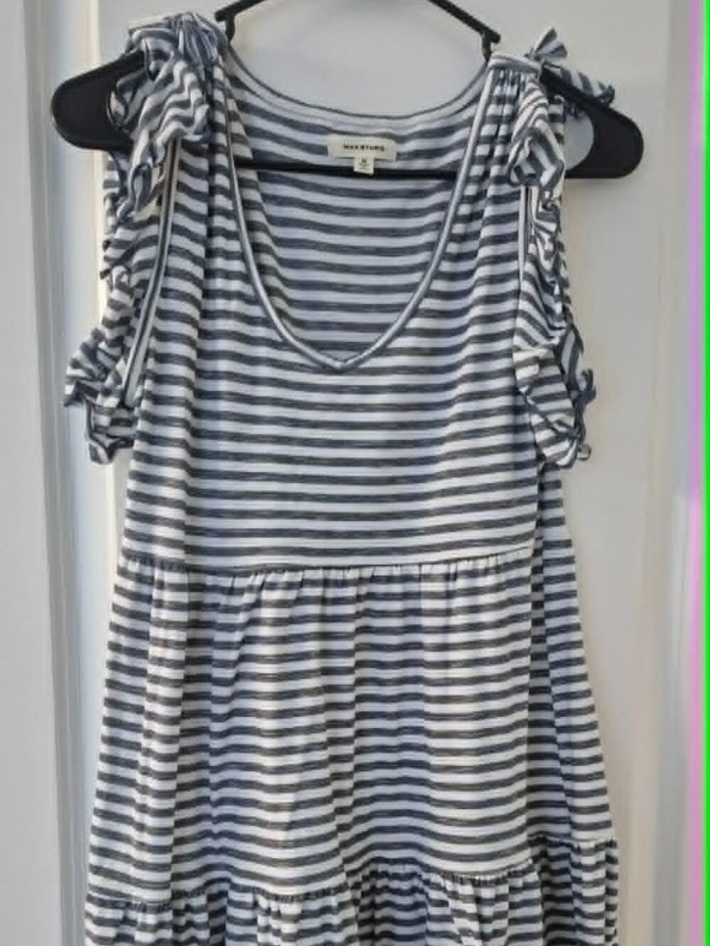 Max Studio Striped Tiered Sundress